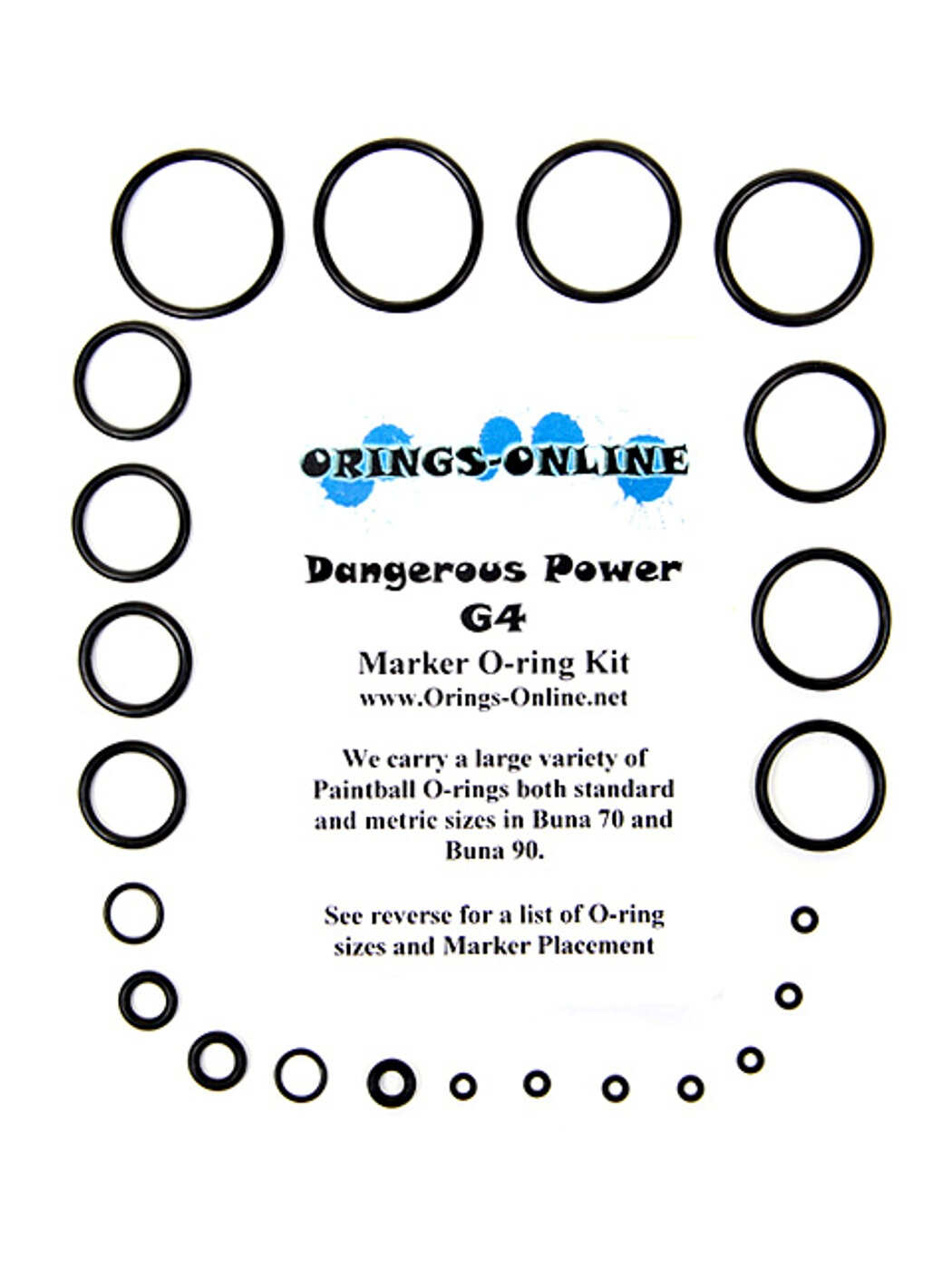 Dangerous Power G4 Marker O-ring Kit